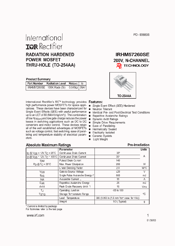 IRHM57260SE_424227.PDF Datasheet