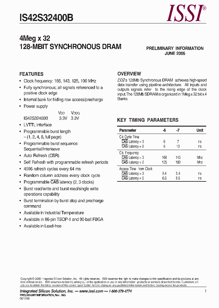 IS42S32400B-6TL_394874.PDF Datasheet