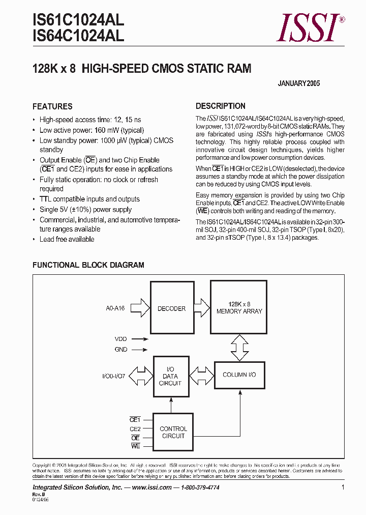 IS61C1024AL_393419.PDF Datasheet