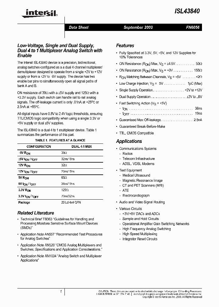 ISL43840_404166.PDF Datasheet