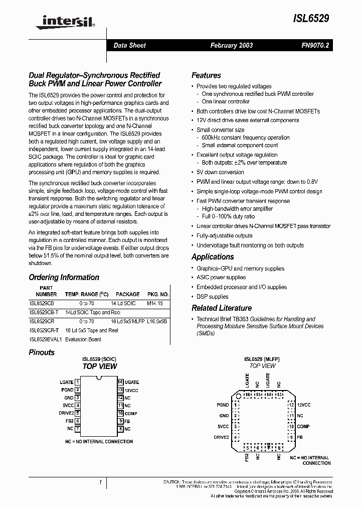 ISL6529CB_424185.PDF Datasheet