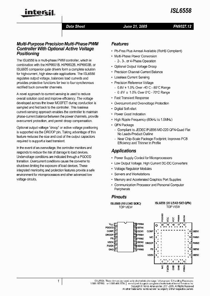 ISL6558CRZ_430043.PDF Datasheet