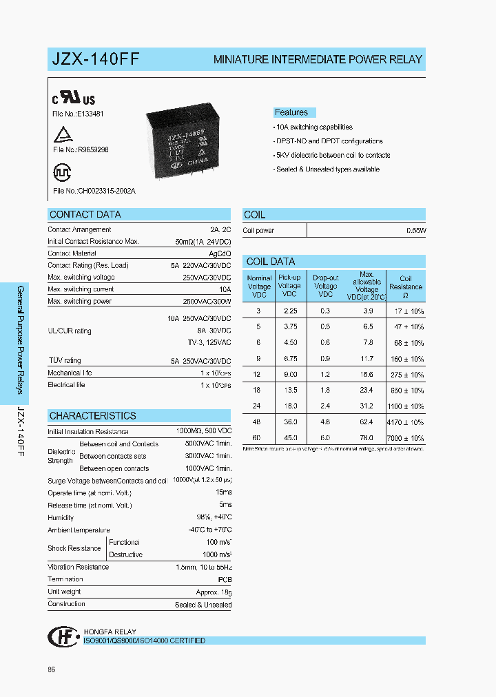 JZX-140FF0122ZS_430759.PDF Datasheet