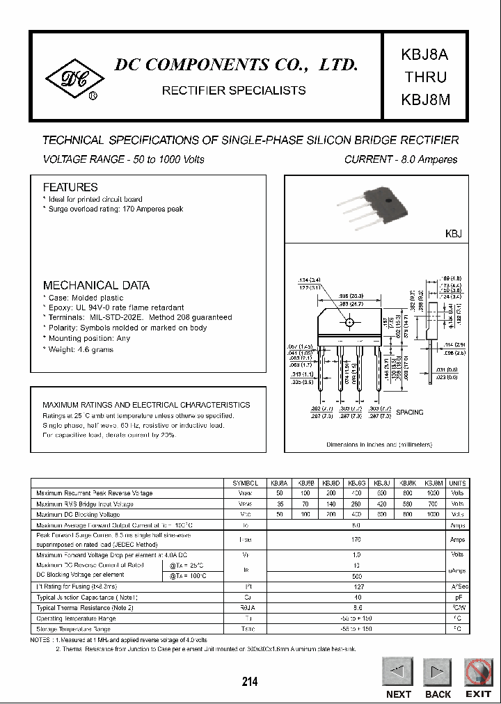 KBJ8A_403827.PDF Datasheet