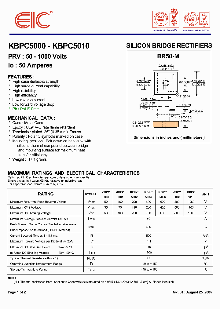 KBPC5000_413740.PDF Datasheet
