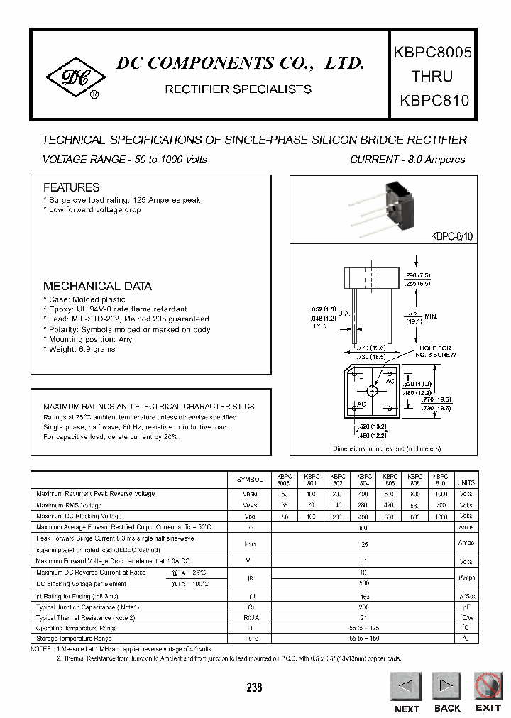 KBPC8005_401235.PDF Datasheet