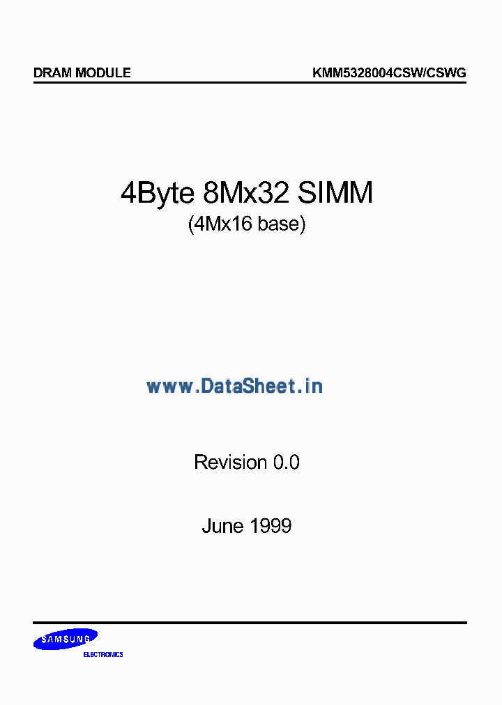 KMM5328004CSW_400146.PDF Datasheet