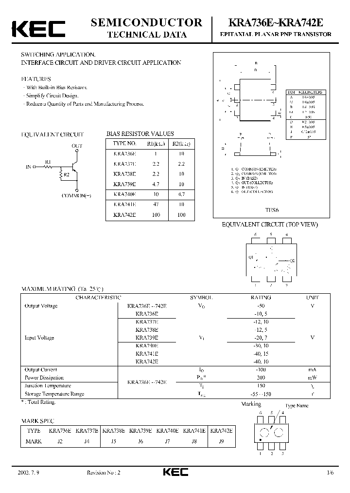 KRA741E_420228.PDF Datasheet