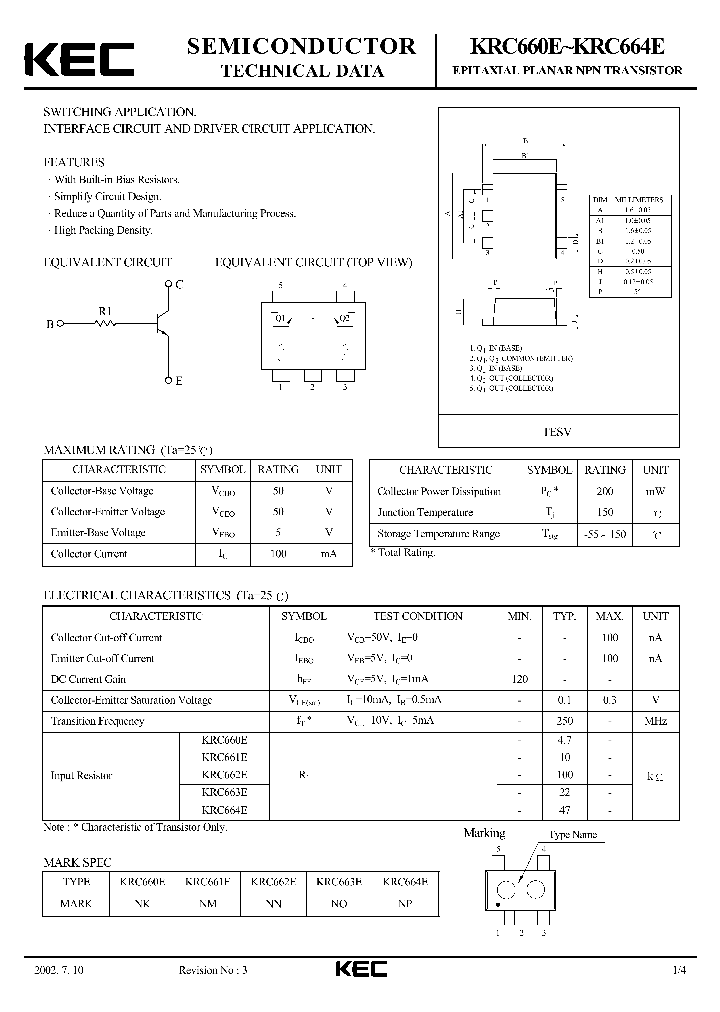 KRC661E_394241.PDF Datasheet
