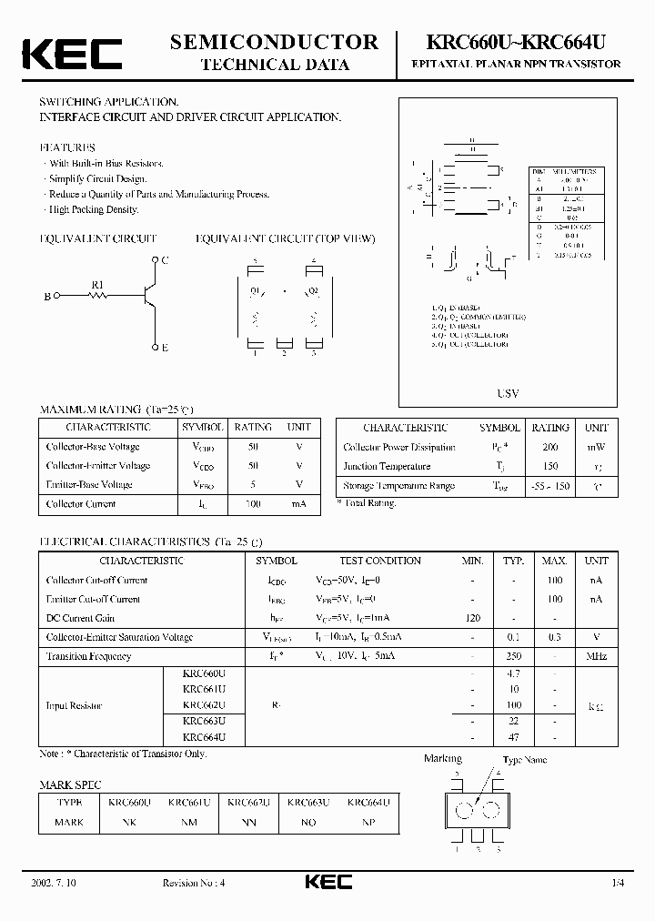 KRC661U_394242.PDF Datasheet