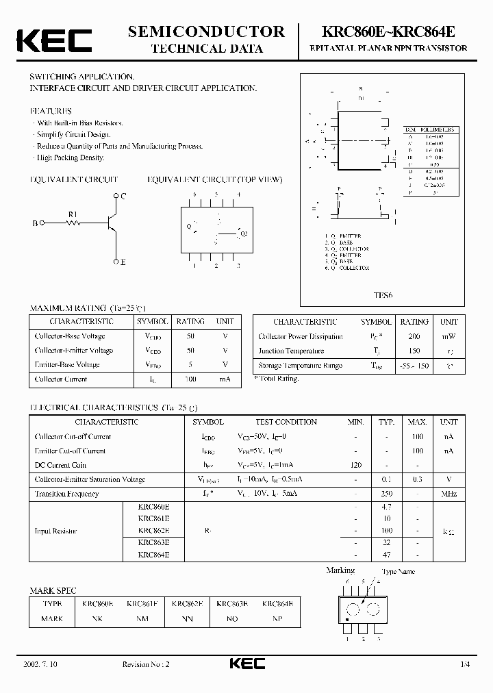 KRC860E_305811.PDF Datasheet