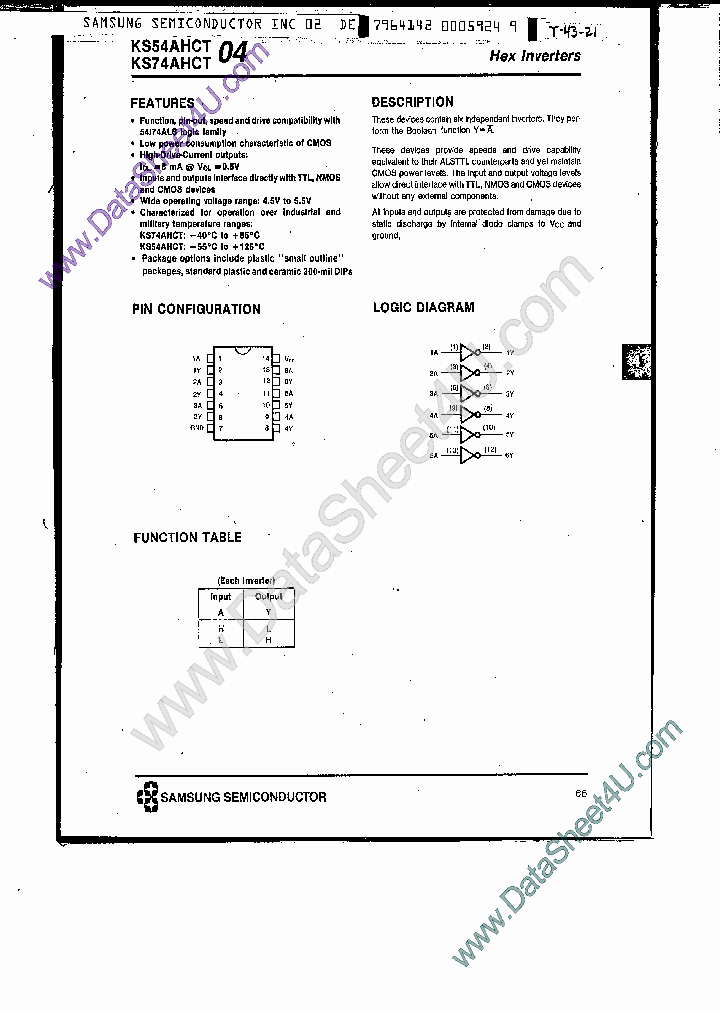 KS74AHCT04_394473.PDF Datasheet