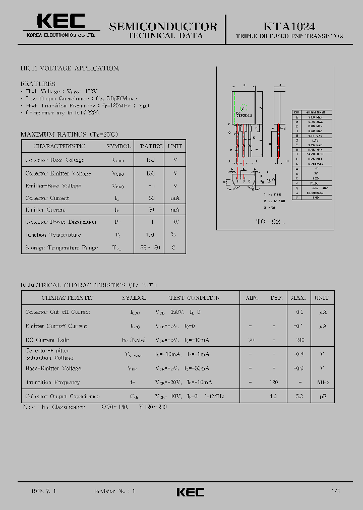 KTA1024_411165.PDF Datasheet