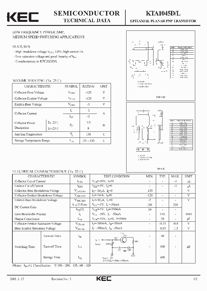KTA1045D_423859.PDF Datasheet