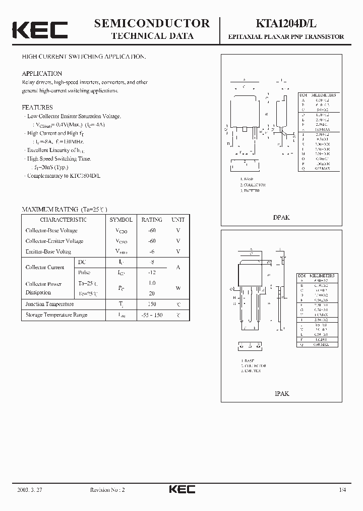 KTA1204_397279.PDF Datasheet