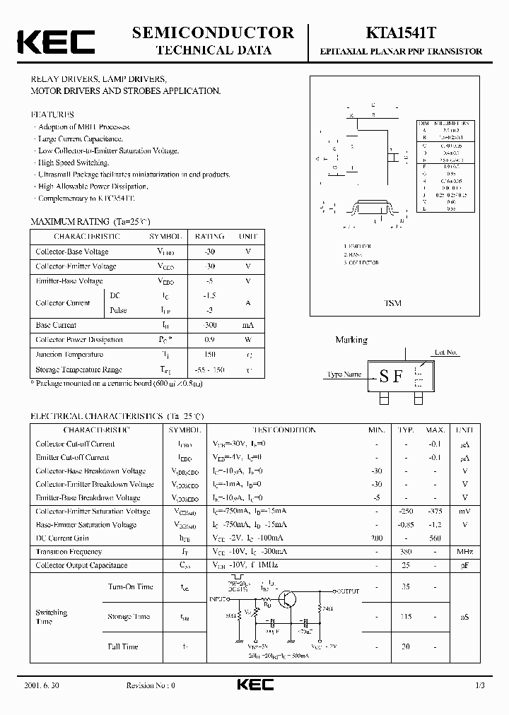 KTA1541T_395227.PDF Datasheet