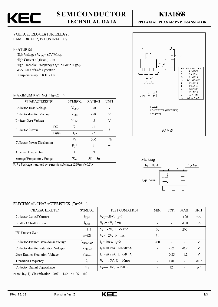 KTA1668_394847.PDF Datasheet