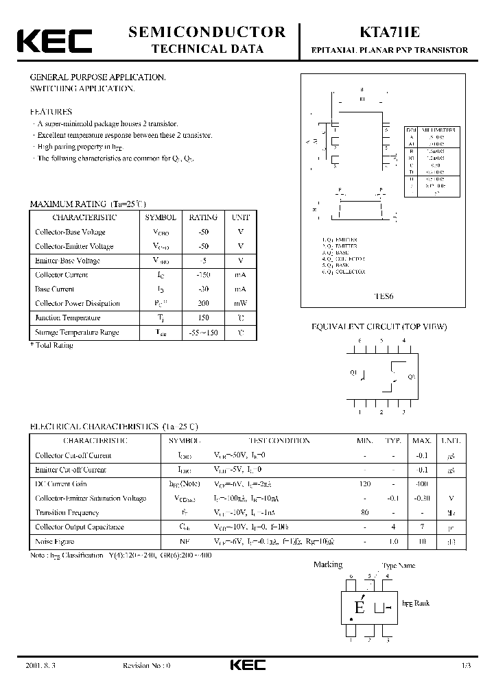 KTA711E_416960.PDF Datasheet