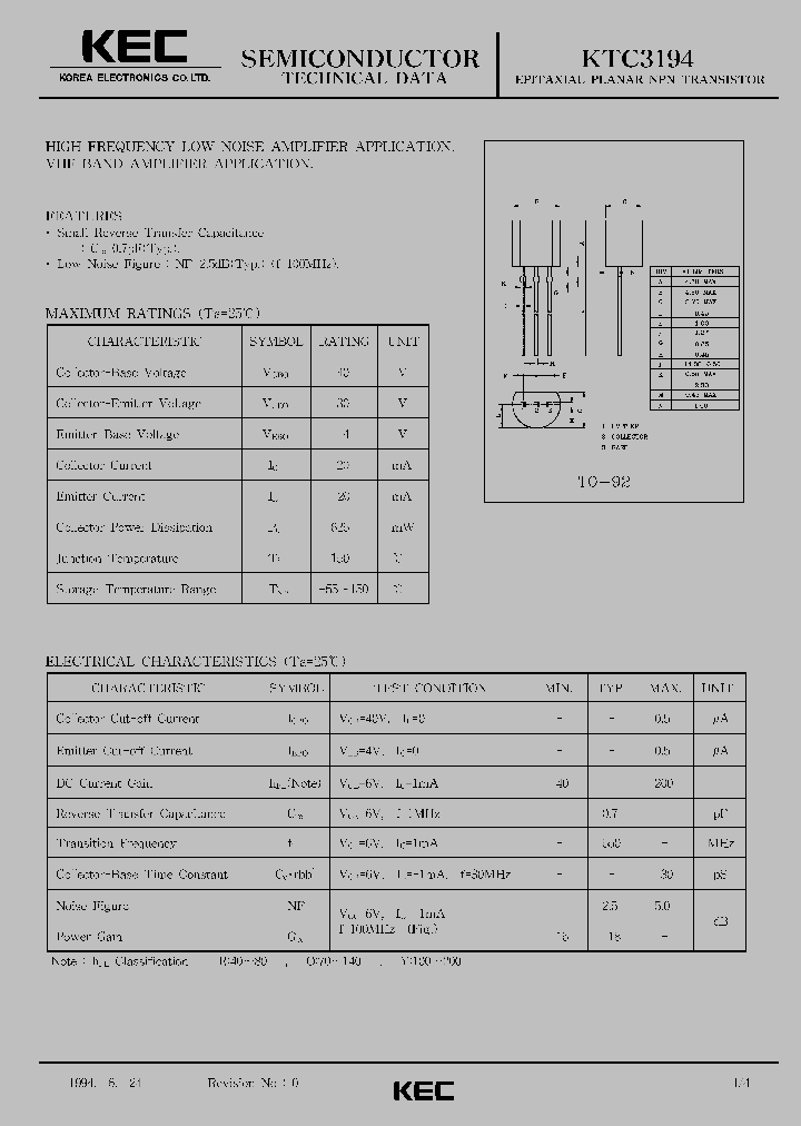 KTC3194_411069.PDF Datasheet