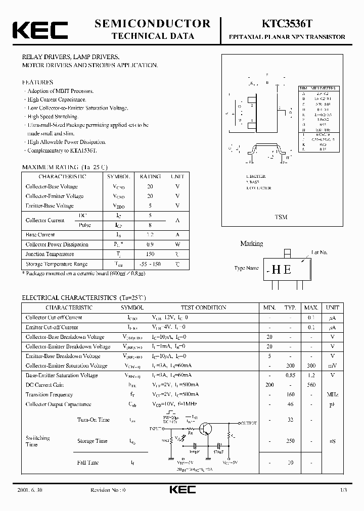 KTC3536T_393610.PDF Datasheet