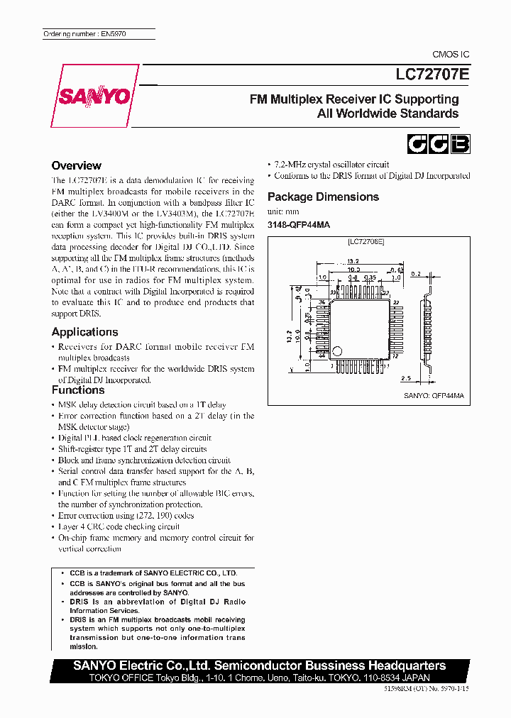 LC72707_434846.PDF Datasheet