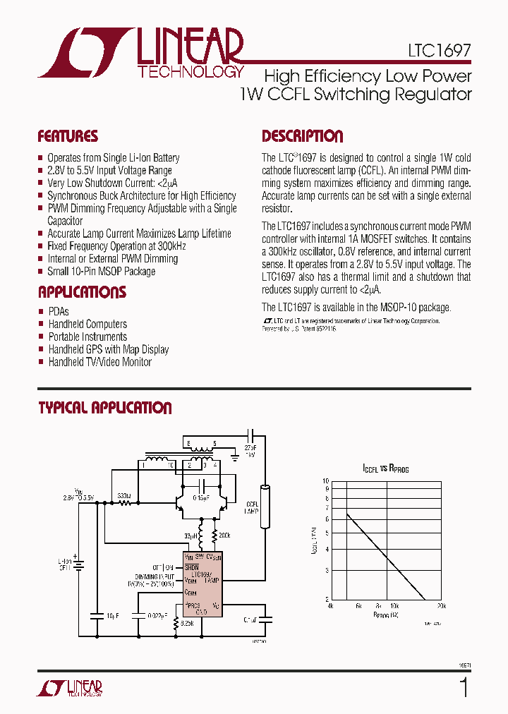 LTC1697_418426.PDF Datasheet