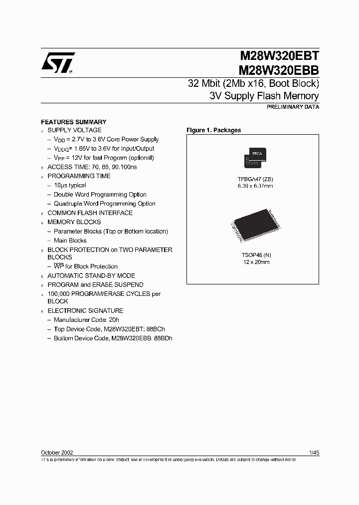 M28W320EB-ZB_421077.PDF Datasheet