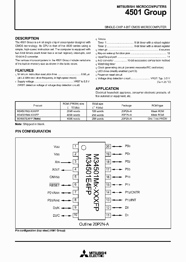 M34501M4-XXXFP_404635.PDF Datasheet