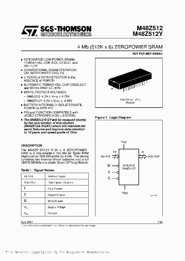 M48Z512Y-120PL1NBSP_396539.PDF Datasheet