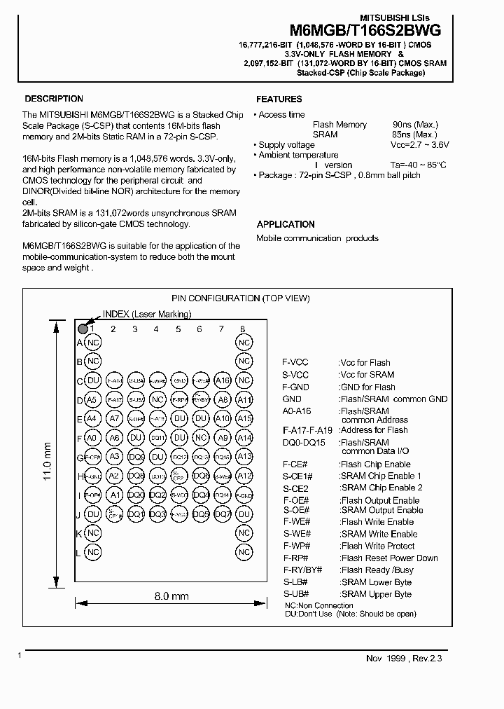 M6MGB166S2BWG_421785.PDF Datasheet