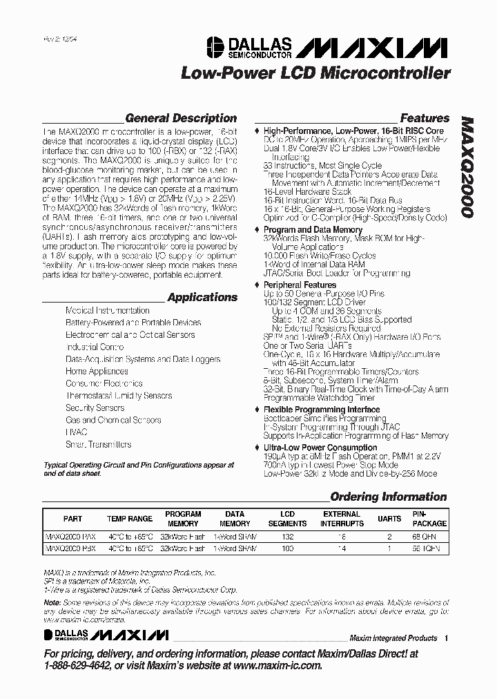 MAXQ2000_391960.PDF Datasheet