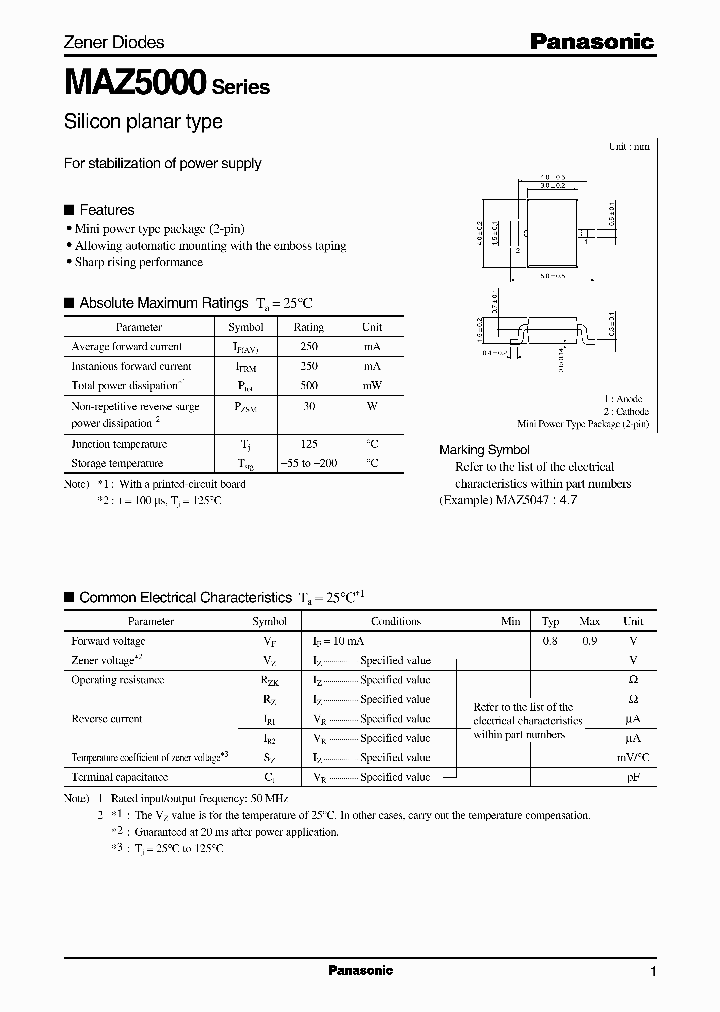 MAZ5200_177625.PDF Datasheet