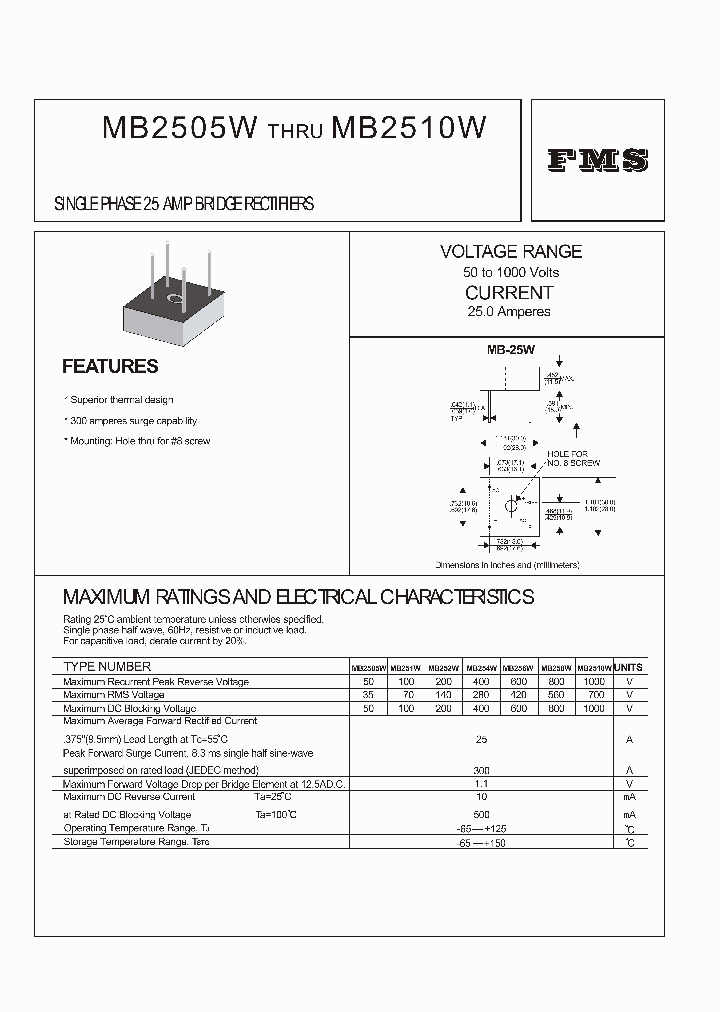 MB252W_419996.PDF Datasheet