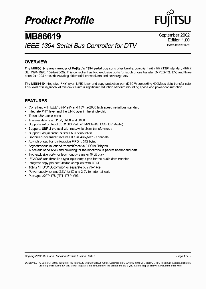 MB86619_429440.PDF Datasheet