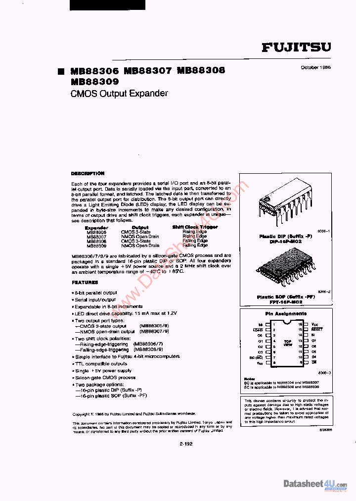 MB88307_394388.PDF Datasheet