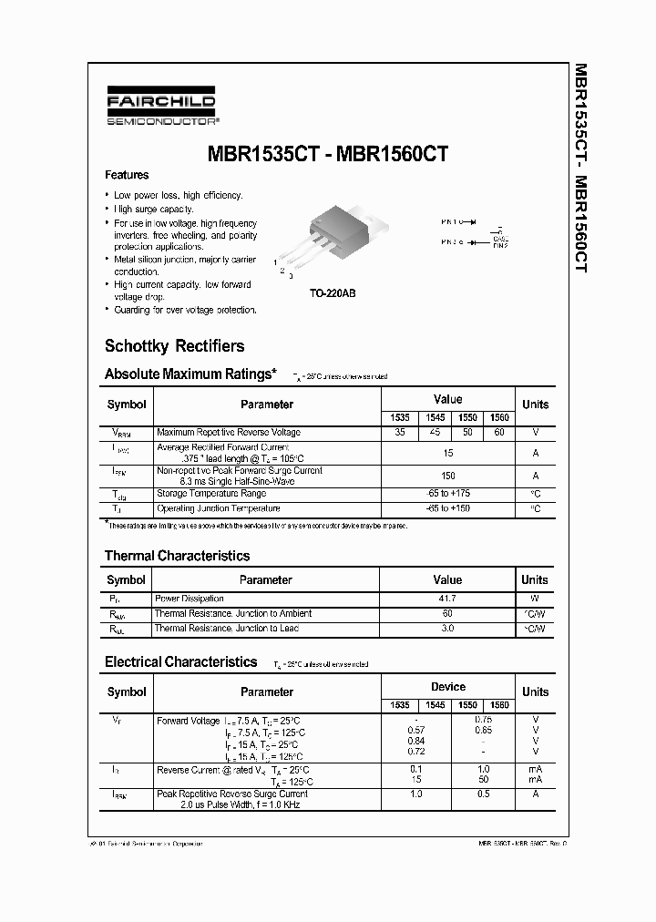 MBR1550CT_399901.PDF Datasheet