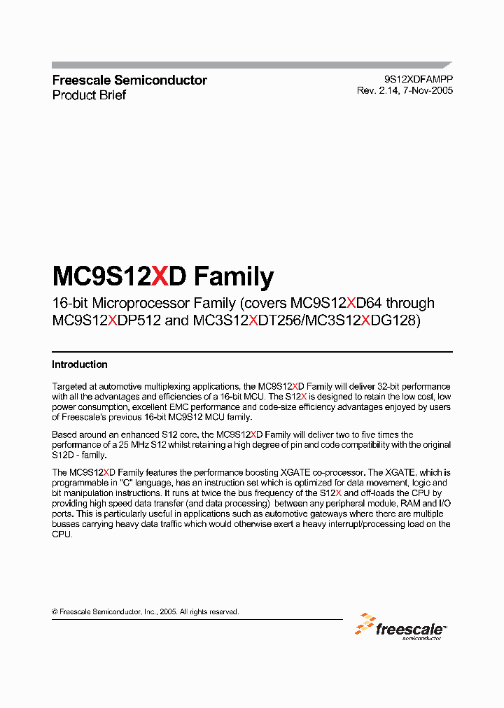 MC9S12XDP512_392440.PDF Datasheet
