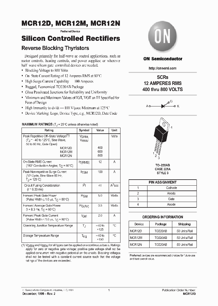 MCR12M_399549.PDF Datasheet