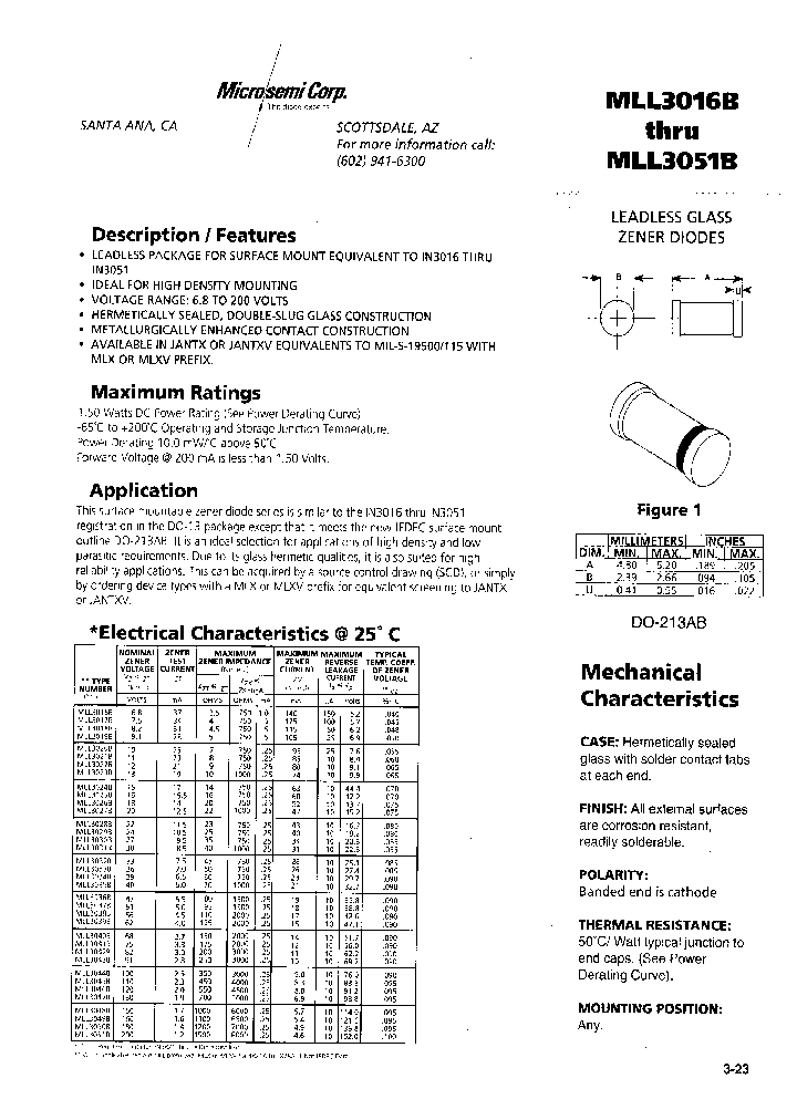 MLL3030B_165582.PDF Datasheet
