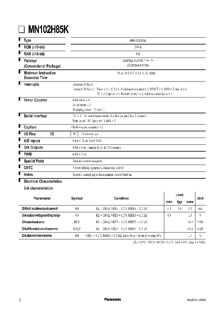 MN102H85K_400957.PDF Datasheet