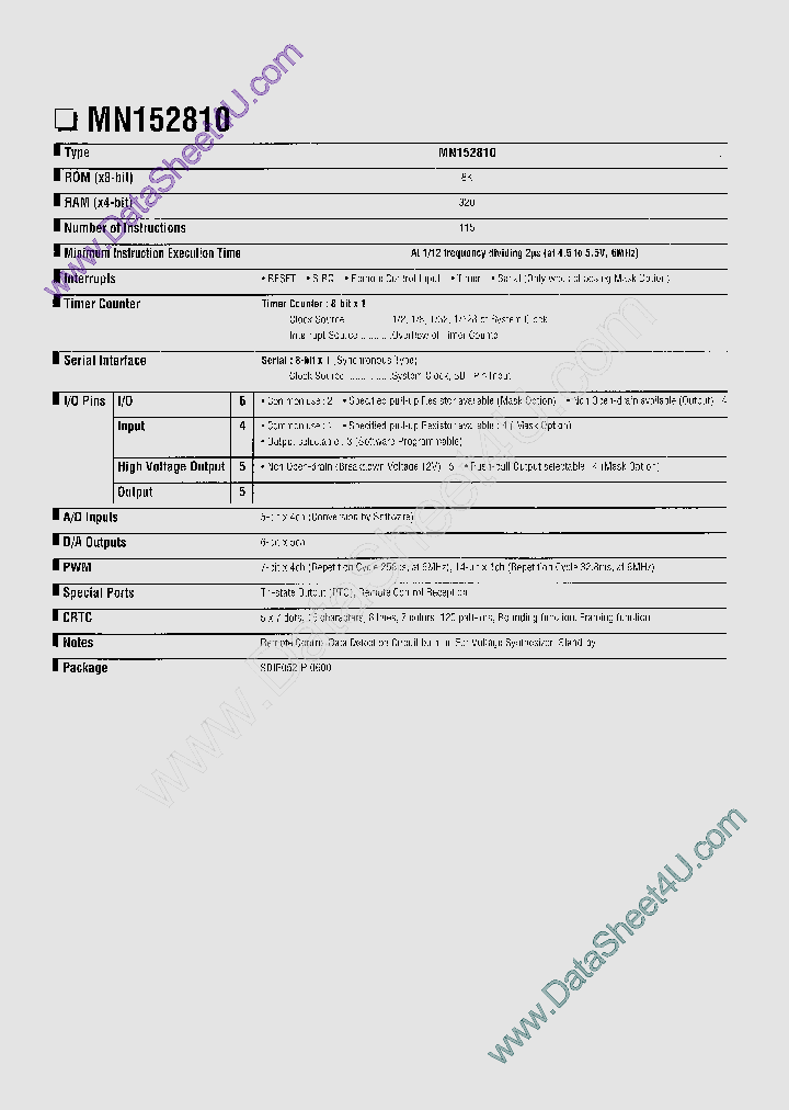 MN152810_394630.PDF Datasheet