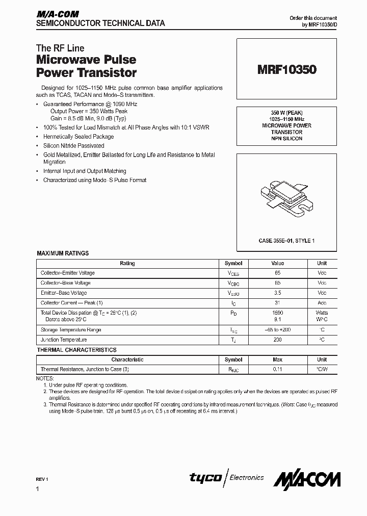 MRF1035_427228.PDF Datasheet