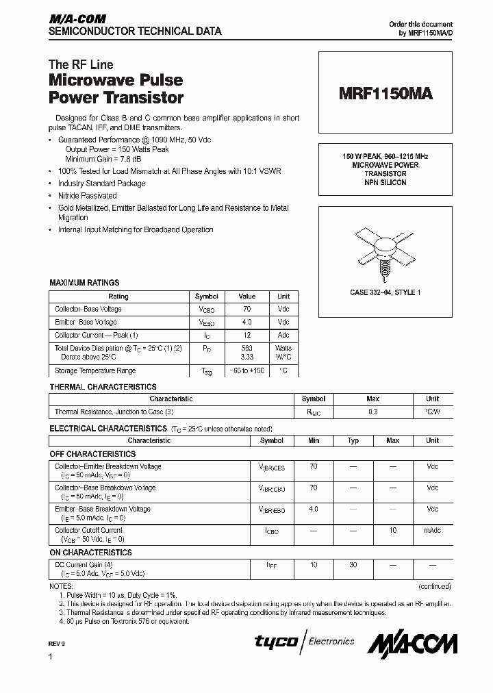 MRF1150MA_430648.PDF Datasheet