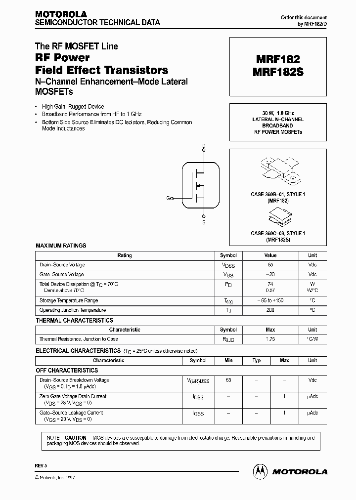 MRF182S_407081.PDF Datasheet