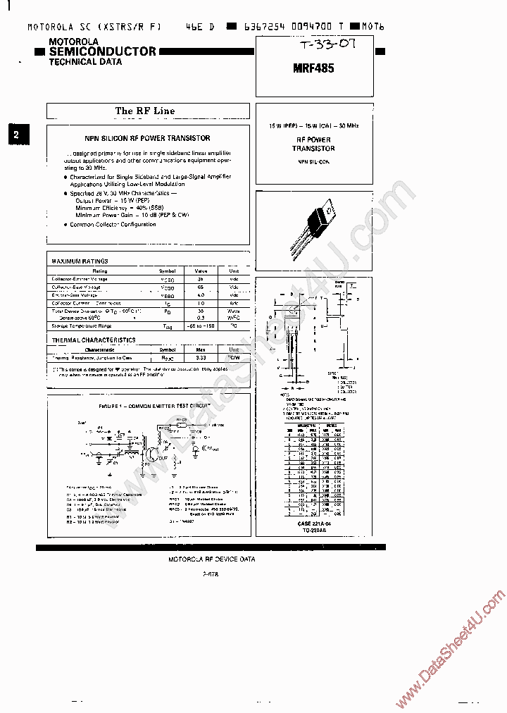MRF485_431722.PDF Datasheet