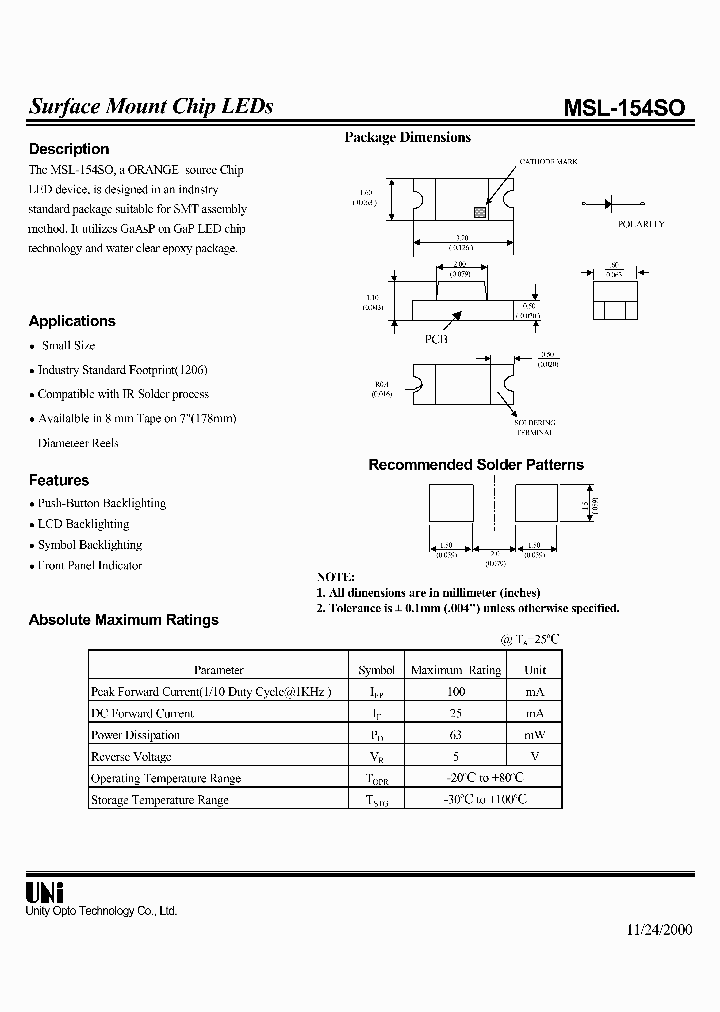 MSL-154SO_406738.PDF Datasheet
