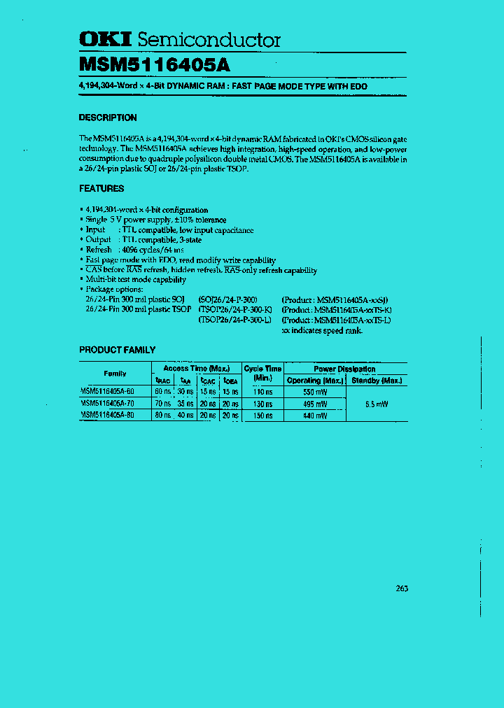 MSM5116405A_107099.PDF Datasheet