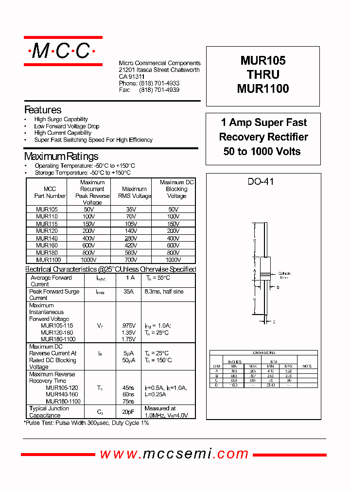 MUR180_213323.PDF Datasheet