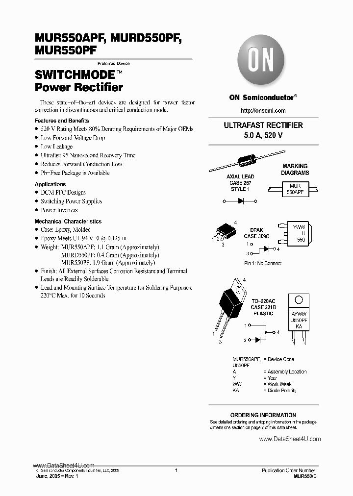 MUR550PF_410947.PDF Datasheet