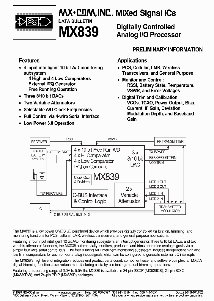 MX839DW_427736.PDF Datasheet